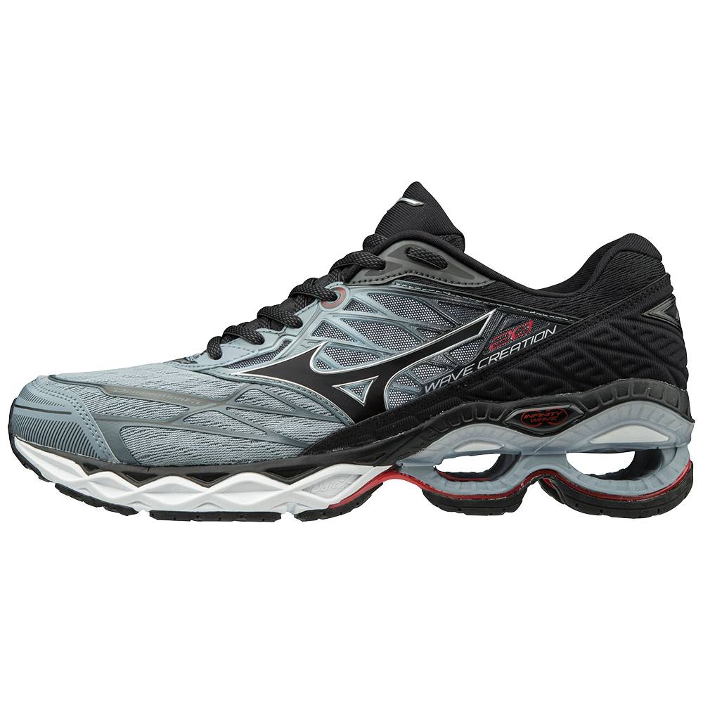 Mens Mizuno Wave Creation 20 Running Shoes Grey/Black Philippines (NRGQUS053)